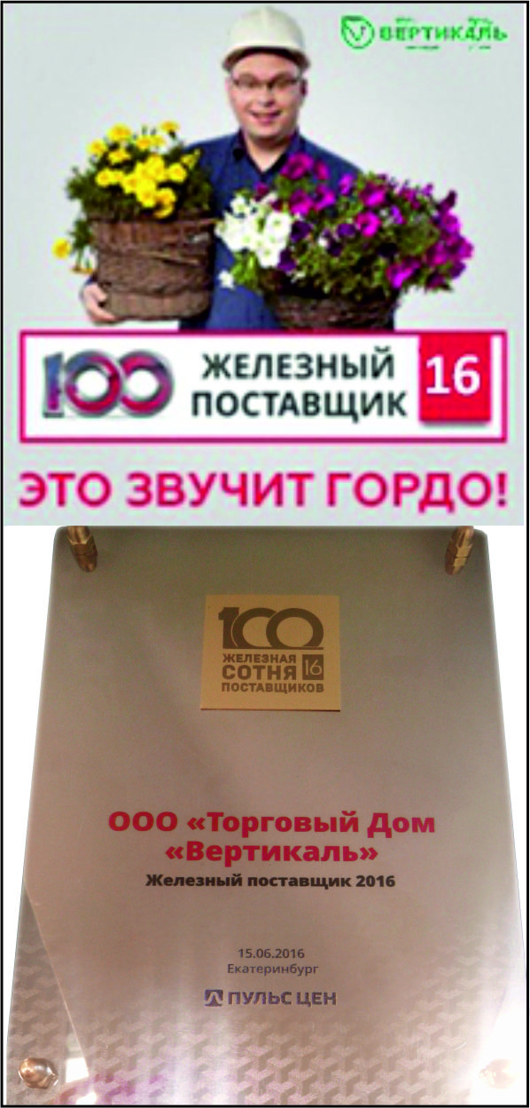 Торговый Дом «Вертикаль» вошел в сотню «железных» поставщиков России в Нижнем Новгороде